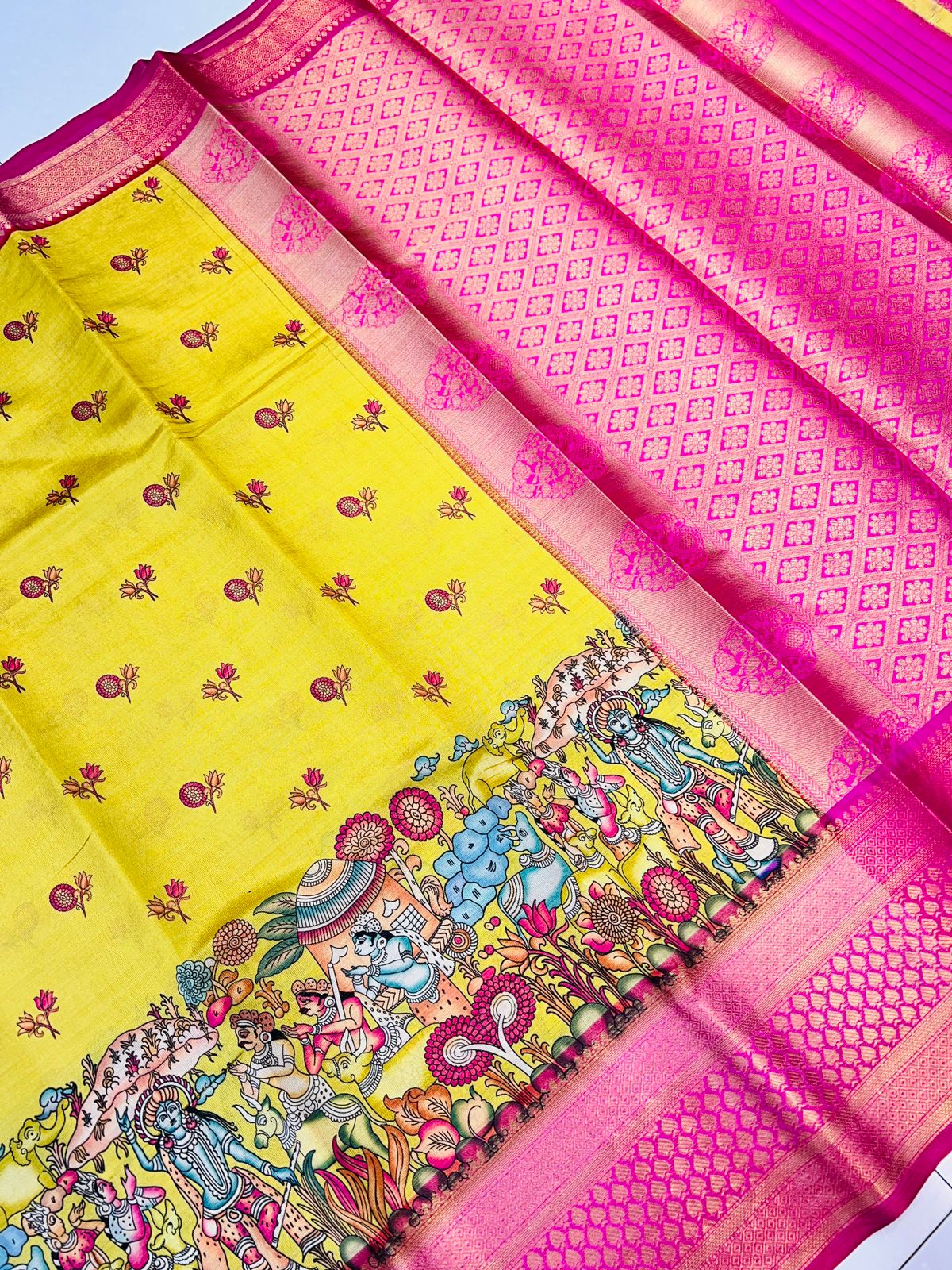 kalamkari tissue silk vol 2 Printed Non Catalog Sarees